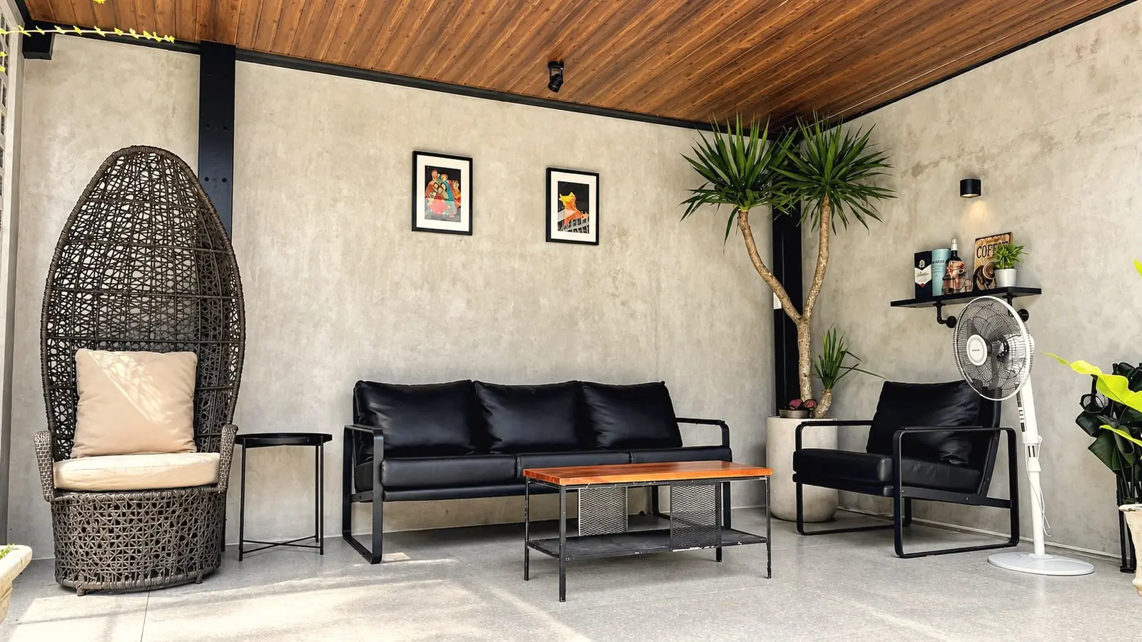 Open living and lounge area